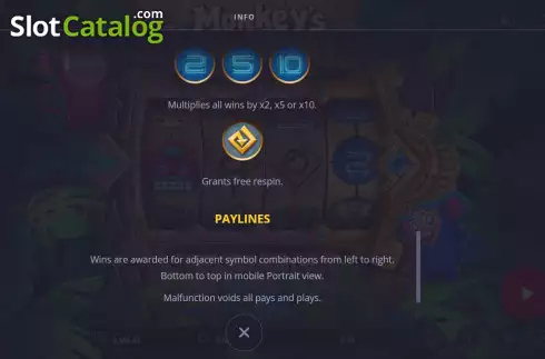 Скрин9. Monkey's Treasure слот