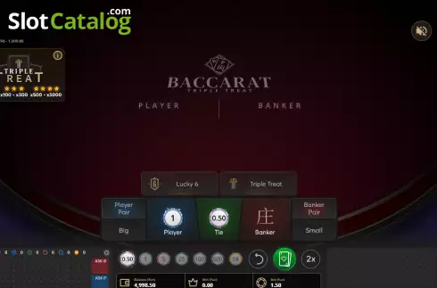 Скрин2. Baccarat Triple Treat слот