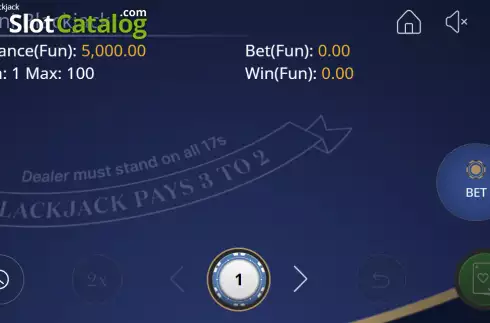 Скрин2. Mini Blackjack (OneTouch) слот