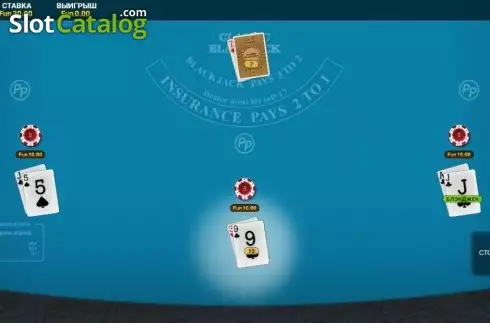Скрин2. Satoshi Blackjack Perfect Pairs слот
