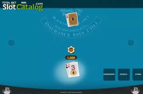 Скрин2. Bitcoin Atlantic City Blackjack слот