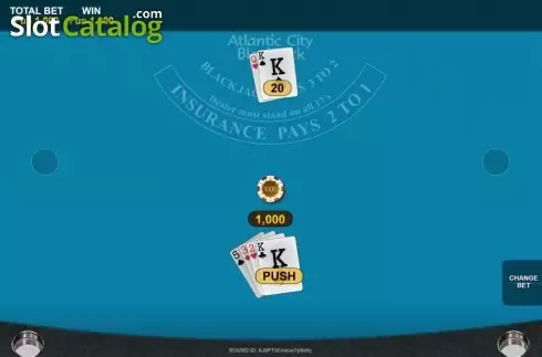 Скрин3. Bitcoin Atlantic City Blackjack слот