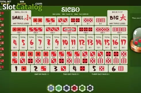 Скрин2. Bitcoin Sic Bo слот