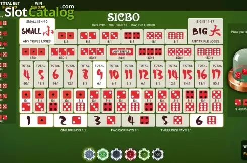 Скрин3. Bitcoin Sic Bo слот