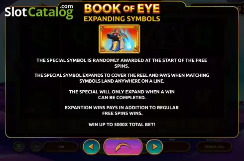 Скрин8. Book of Eye слот
