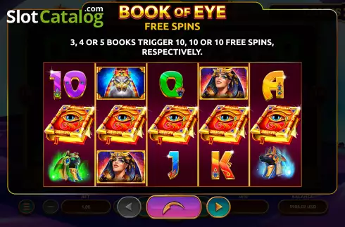 Скрин9. Book of Eye слот