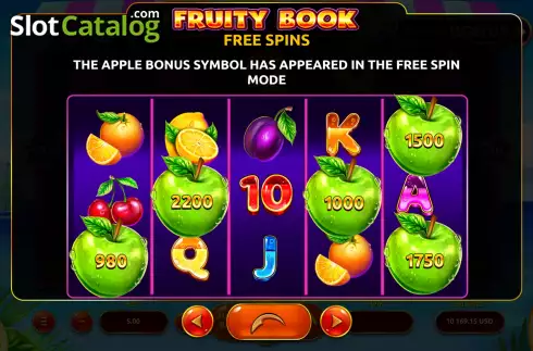 Скрин9. Fruity Book слот