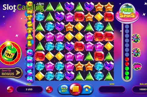 Скрин2. Crystal Cascade (Onlyplay) слот