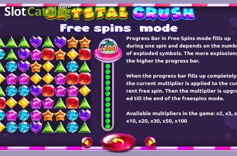 Скрин8. Crystal Cascade (Onlyplay) слот