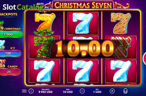 Скрин6. Christmas Seven слот