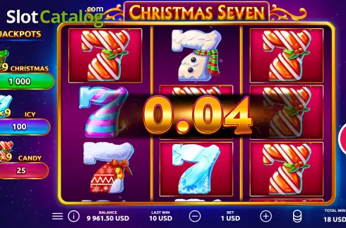 Скрин9. Christmas Seven слот