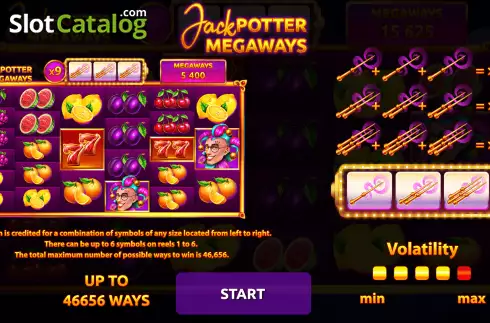 Скрин2. Jack Potter Megaways слот