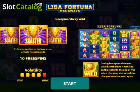 Скрин2. Liga Fortuna Megaways слот