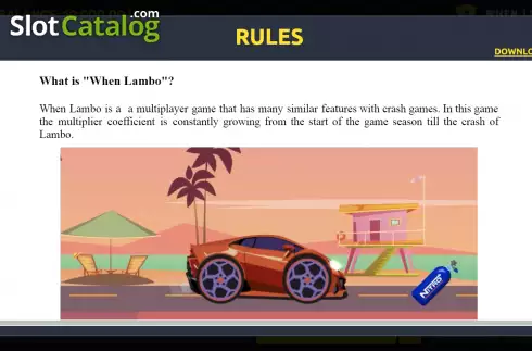 Скрин9. When Lambo слот