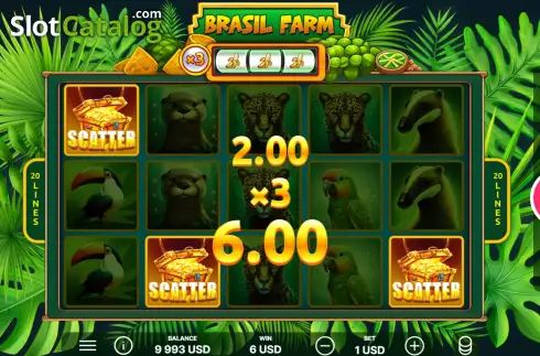 Скрин4. Brasil Farm слот