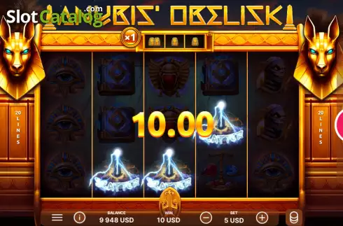 Скрин3. Anubis’ Obelisk слот