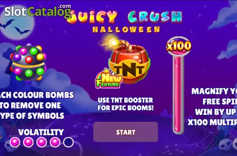 Скрин2. Juicy Crush Halloween слот
