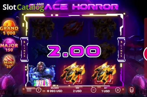 Скрин3. Space Horror слот