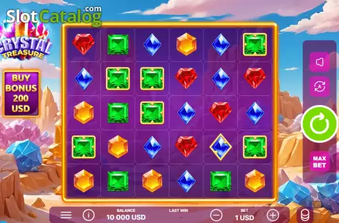 Скрин2. Crystal Treasure слот
