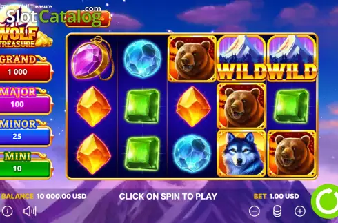 Скрин3. Wolf Treasure (Onlyplay) слот
