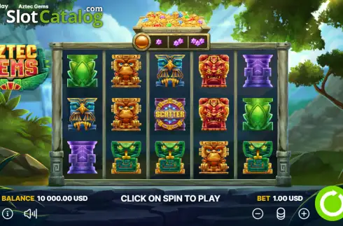 Скрин2. Aztec Gems (Onlyplay) слот