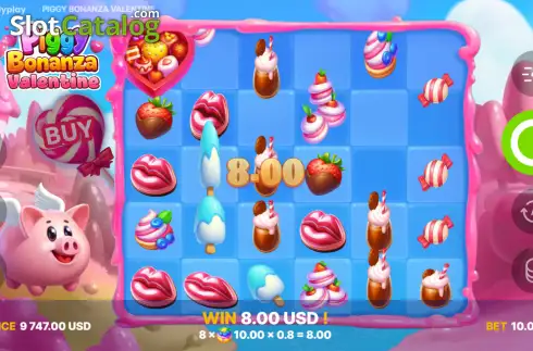Скрин3. Piggy Bonanza Valentine слот