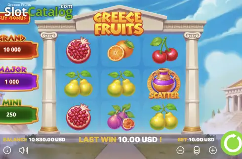 Скрин2. Greece Fruits слот