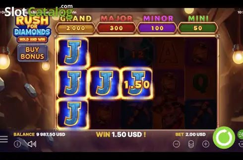 Скрин4. Rush for Diamonds Hold and Win слот