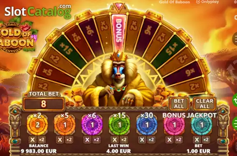 Скрин8. Gold of Baboon слот