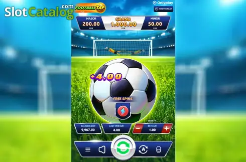 Скрин4. Football Tap слот