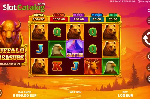 Скрин1. Buffalo Treasure: Hold&Win слот
