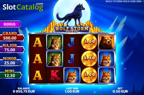 Скрин2. Wolf Storm: Hold & Win слот