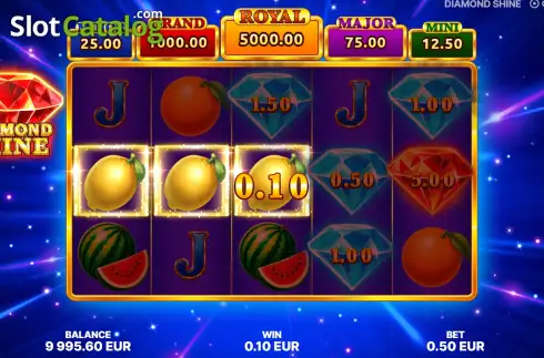 Скрин3. Diamond Shine слот