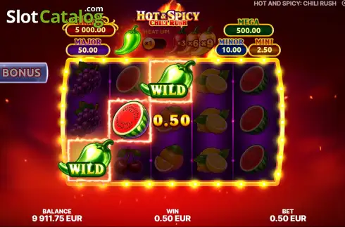 Скрин3. Hot & Spicy: Chili Rush слот