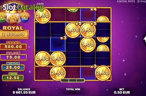 Скрин3. 4 Royal Pots слот