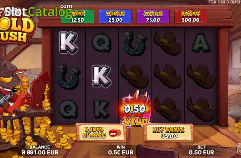 Скрин3. Fox Gold Rush слот
