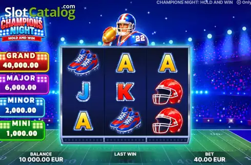 Скрин2. Champions Night: Hold and Win слот