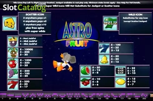 Скрин2. Astro Fruits слот