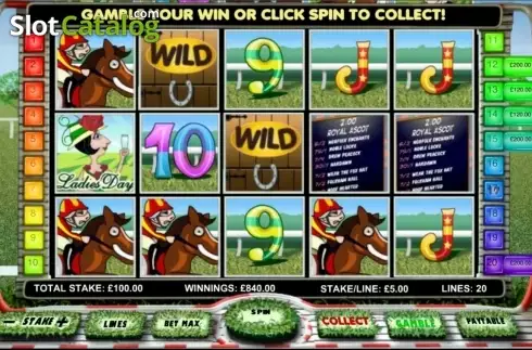 Скрин4. Day at the Races слот