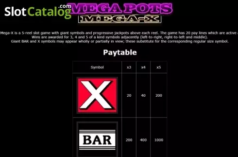 Скрин5. Mega Pots Mega-X слот