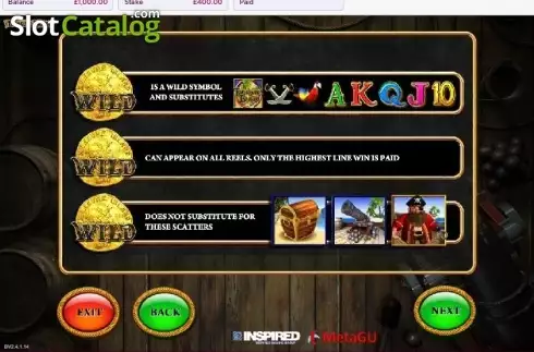 Скрин4. Treasure Island (OpenBet) слот