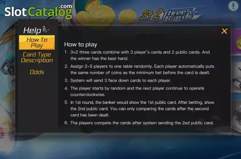 Скрин9. 3+2 Three Cards слот