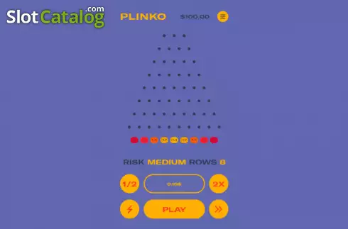 Скрин2. Plinko (Orbital Gaming) слот