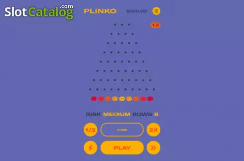 Скрин3. Plinko (Orbital Gaming) слот