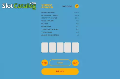 Скрин2. Video Poker (Orbital Gaming) слот