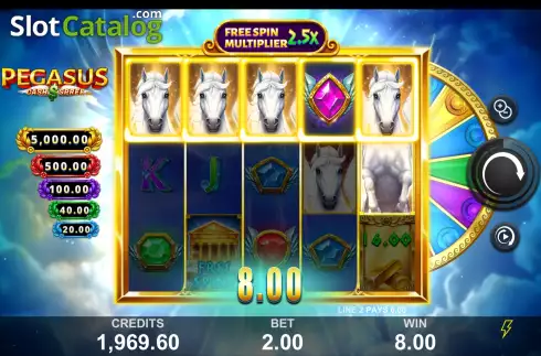 Скрин3. Pegasus Cash Spree слот