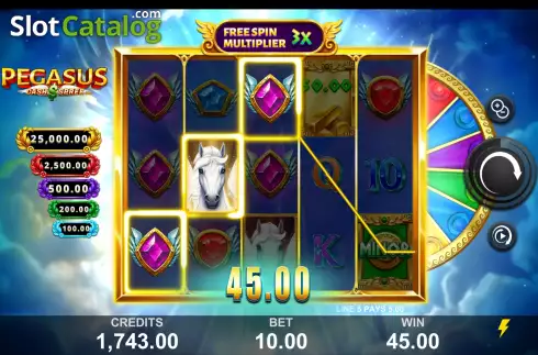 Скрин6. Pegasus Cash Spree слот