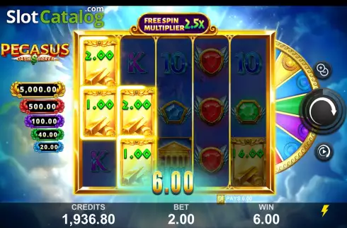 Скрин7. Pegasus Cash Spree слот