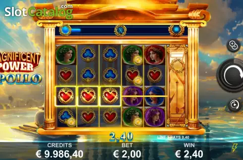 Скрин3. Magnificent Power Apollo слот