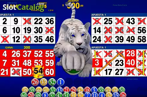 Скрин2. White Tiger Bingo слот
